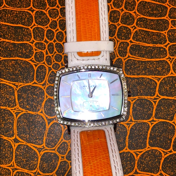 Unisex SKAGEN Denmark custom made lizard skin - Picture 1 of 1